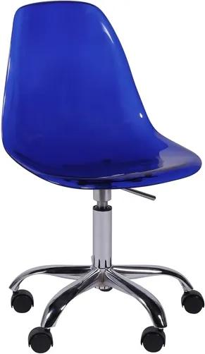 Cadeira Eiffel PC Azul Rodízio Or Design