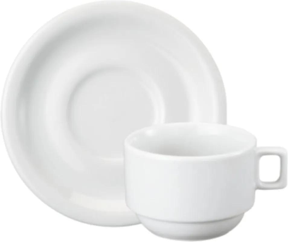 Xicara Chá com Pires 200 ml  Porcelana Schmidt - Mod. Protel