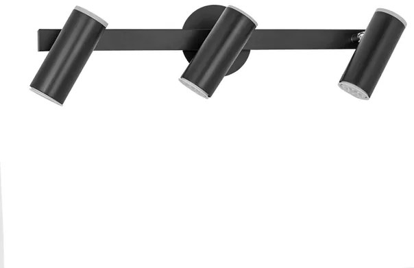 Spot Sobrepor Aluminio Acrilico 54X14cm - PRETO