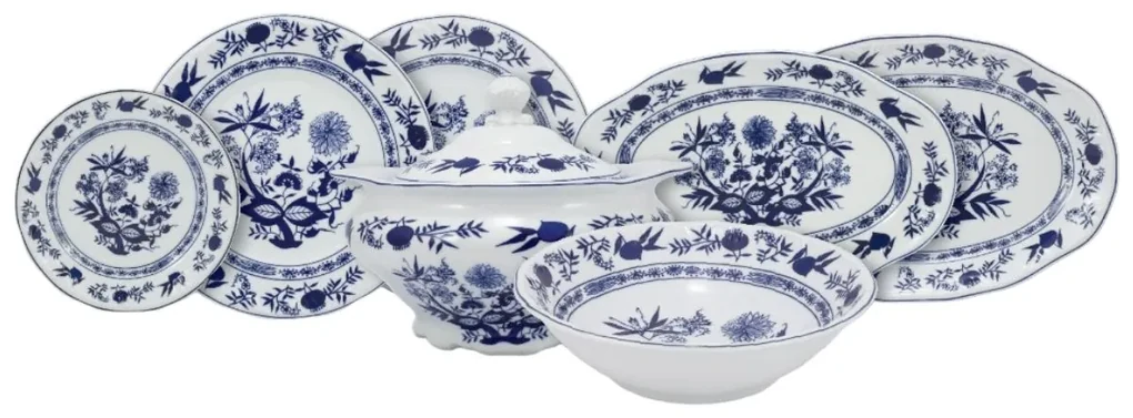 Aparelho de Jantar Porcelana Schmidt 41 peças - Dec. Vitoria 0397