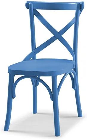Cadeira Cenni em Madeira Maciça - Azul Ágata