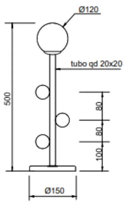 Abajur Graça Ø15X50Cm 01Xg9 Globo 12Cm - Usina 90030/1 (CP-M / DR-P - Champanhe Metálico / Dourado Brilho Polido, Branco (Fosco))