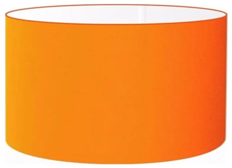 Cúpula abajur cilíndrica cp-8023 Ø50x21cm laranja