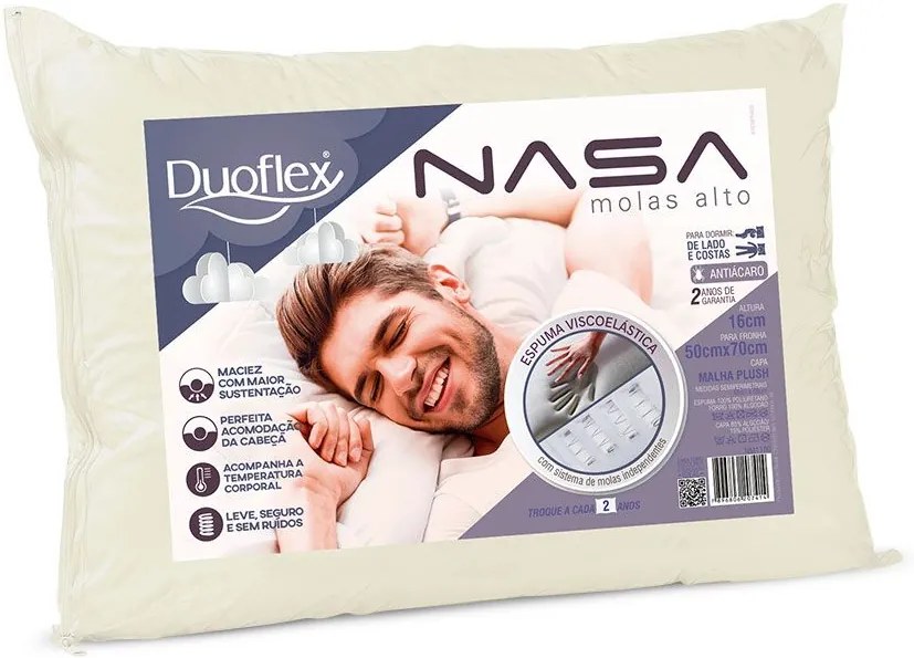 Travesseiro NM1100 NASA Molas Duoflex