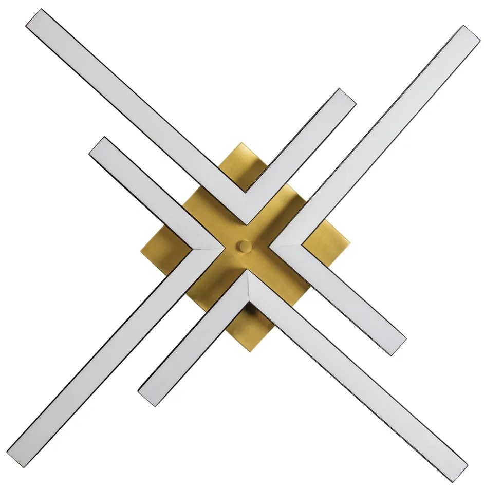 Plafon Play Quadrado 82X82Cm Led 49,2W Bivolt / "l" C/ 21,5X39Cm | Usi... (FN-F - Fendi Fosco, 3000k)