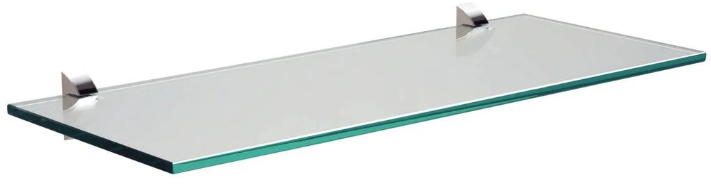 Prateleira de Vidro Reta Glass Tramontina 60x20cm 8mm com Suporte Injetado  Tramontina