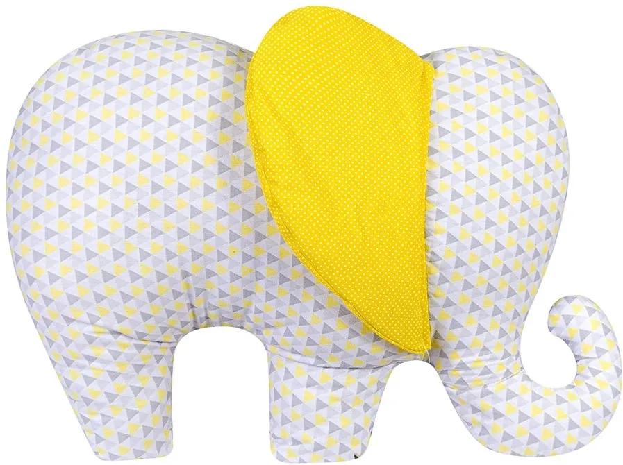 Almofada Elefante Triângulo Amarelo