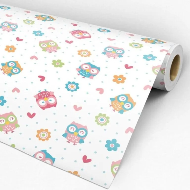 Papel de Parede Infantil Corujinhas