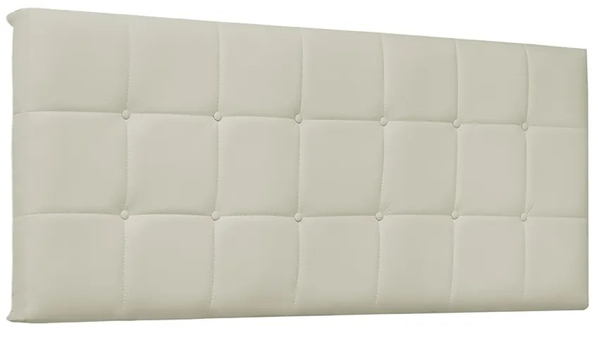 Cabeceira Painel Verona Para Cama Box King 195 cm Corino - D'Rossi - Bege