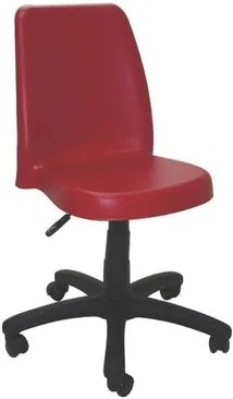 Cadeira Vanda com rodízio vermelha Tramontina