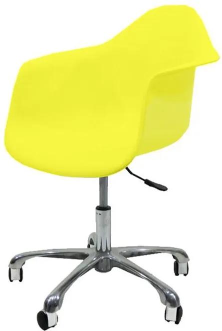 Cadeira de Escritório Eurico C/ Rodízio Amarela