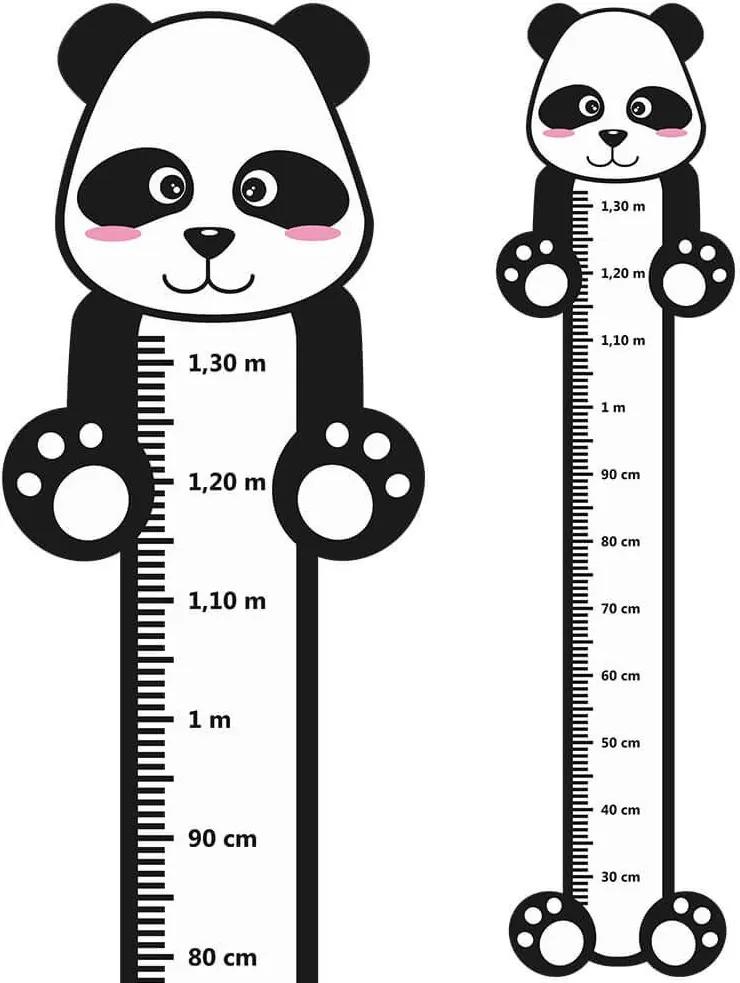 Adesivo Régua de Crescimento Panda com Patas