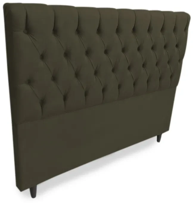 Cabeceira Cama Box Solteiro 100cm Nicole Suede Marrom - Sheep Estofados - Marrom