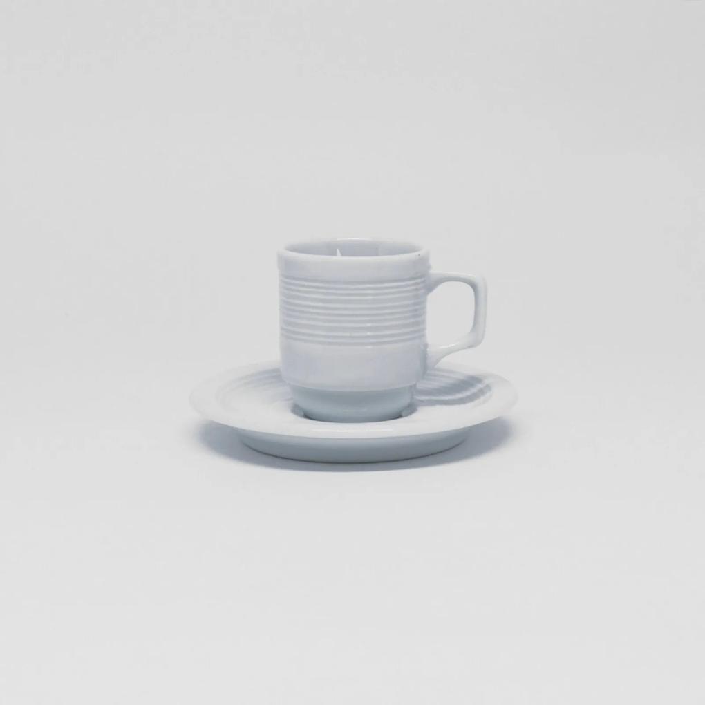 Xícara Café Com Pires 60 ml Porcelana Schmidt - Mod. Saturno Empilhável