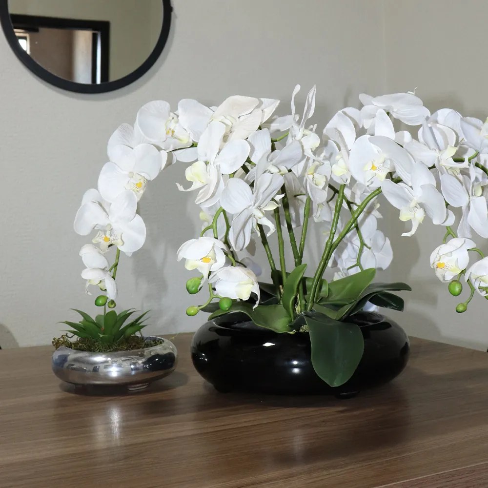 Bacia Decorativa Redonda M Preto G07 - Gran Belo