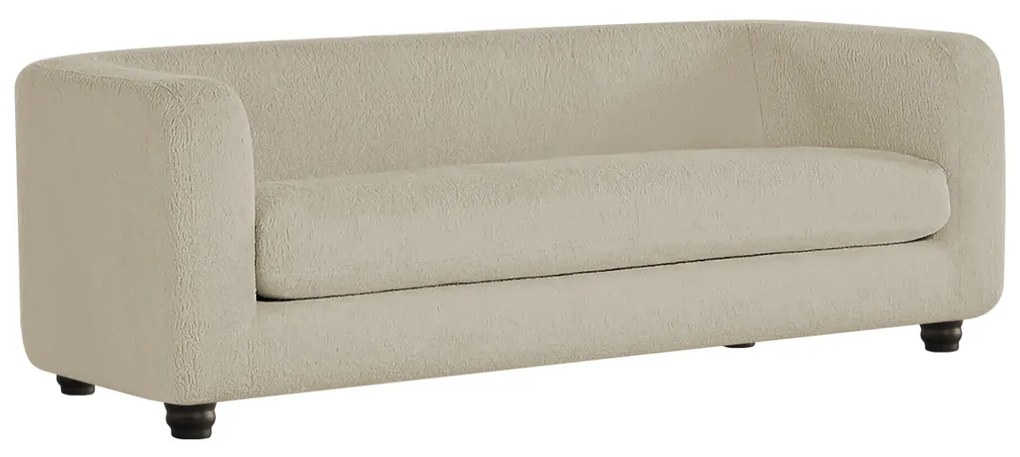 Sofá 3 Lugares Luxo Recepção Escritorio Sala Veneza 180cm Bouclé