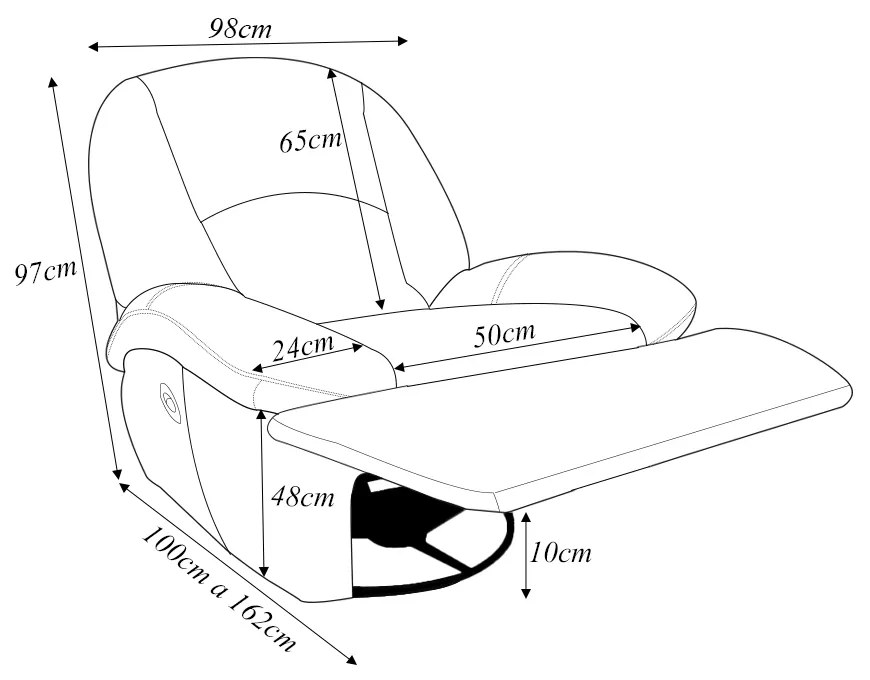 Poltrona do Papai Sala de Cinema Carrie Reclinável Retrátil Manual Glider Giratória Couro Azul Turquesa Manchado G40 - Gran Belo