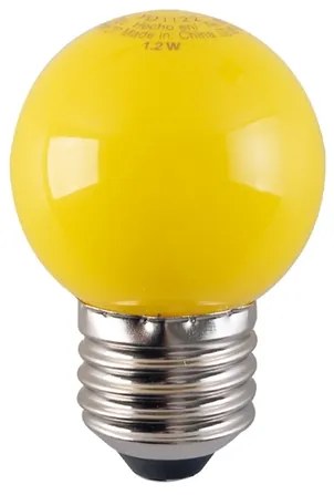 Lampada Led Bolinha Amarela E27 1,2w 220 70lm