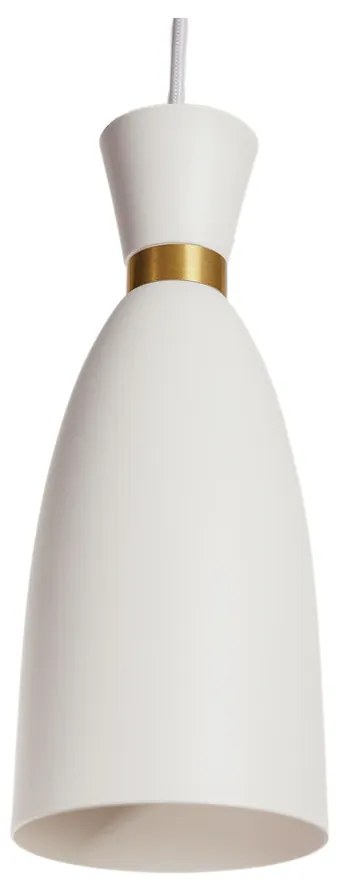 Pendente Look Ø11X27,7Cm 1Xe27 | Usina 16715/11 (BT - Branco Texturizado, FN-F - Fendi Fosco)