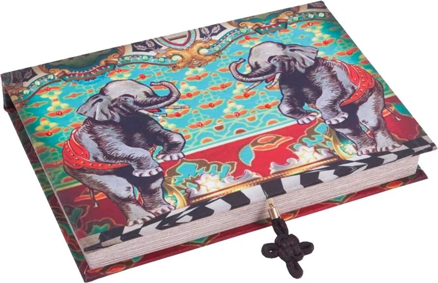 Book Box para Joias Abracadabra Elefante em Madeira - 27x19 cm