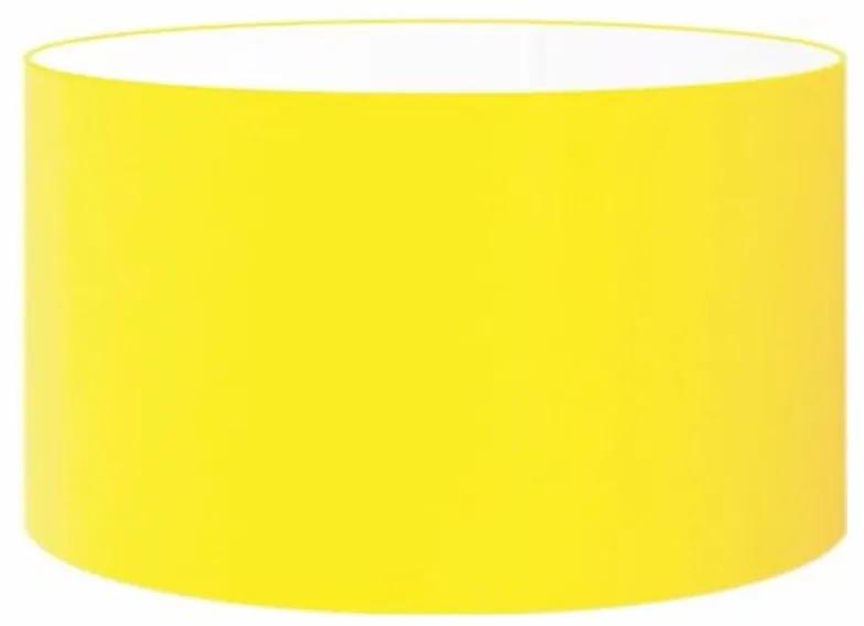 Cúpula abajur e luminária cilíndrica vivare cp-8027 Ø55x30cm - bocal europeu - Amarelo