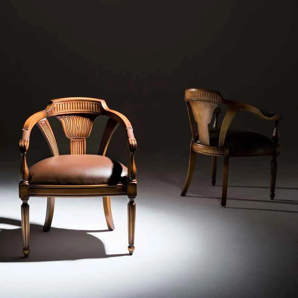 Cadeira de Jogos Luxo Madeira Maciça Design Clássico Avi Móveis