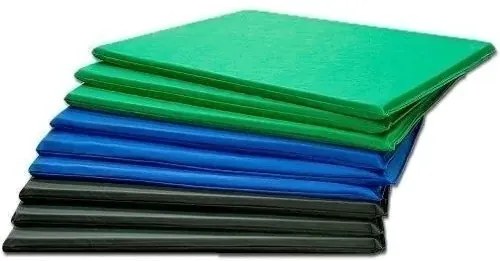 Kit 5 Colchonetes Academia, Espuma D33 Imperme�Vel 90 X 42 (Azul)
