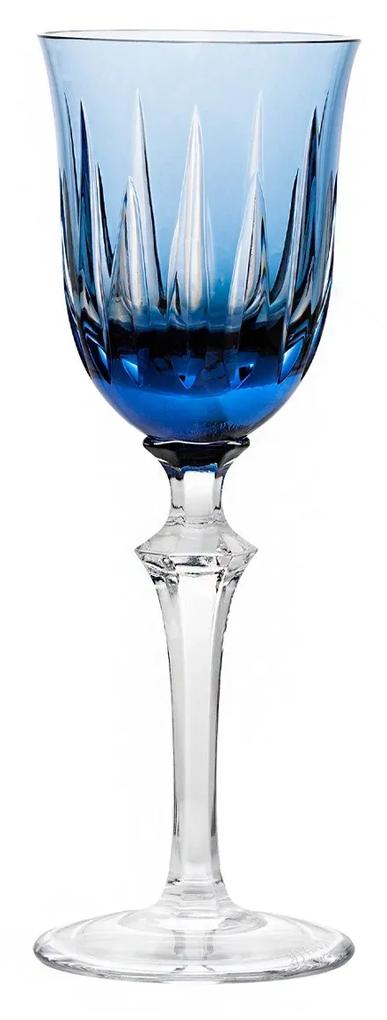 Taça de Cristal Lapidado Artesanal para Licor - 66 - Azul Claro  66 - Azul Claro