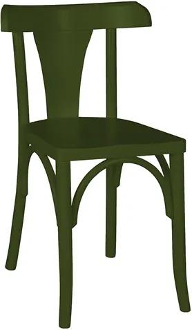 Cadeira Modri em Madeira Maciça - Verde Musgo