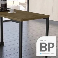 Conjunto Mesa de Cozinha Prattica Industrial 90cm com 2 Banquetas F02