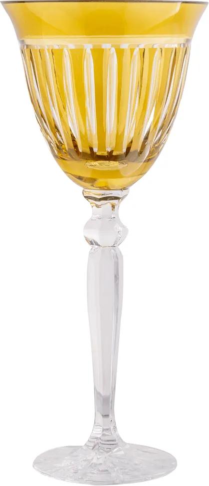 Taça de Cristal Lodz para Vinho de 200 ml - Âmbar Light