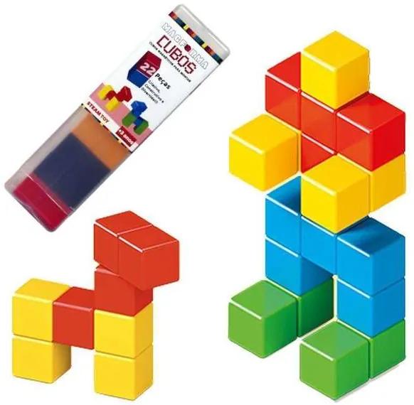 Blocos de Montar Cubo Magnético Brinquedo Educativ