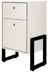 Mesa de Cabeceira Wooli 2 Gavetas Branco - Fit Mobel