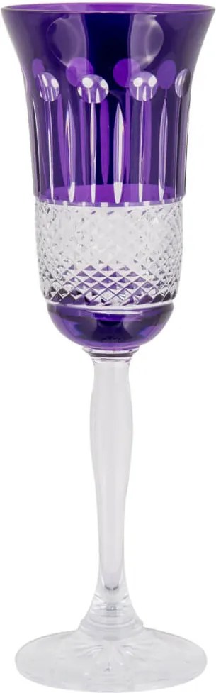 Taça de Cristal Lodz para Champanhe de 150 ml - Purple