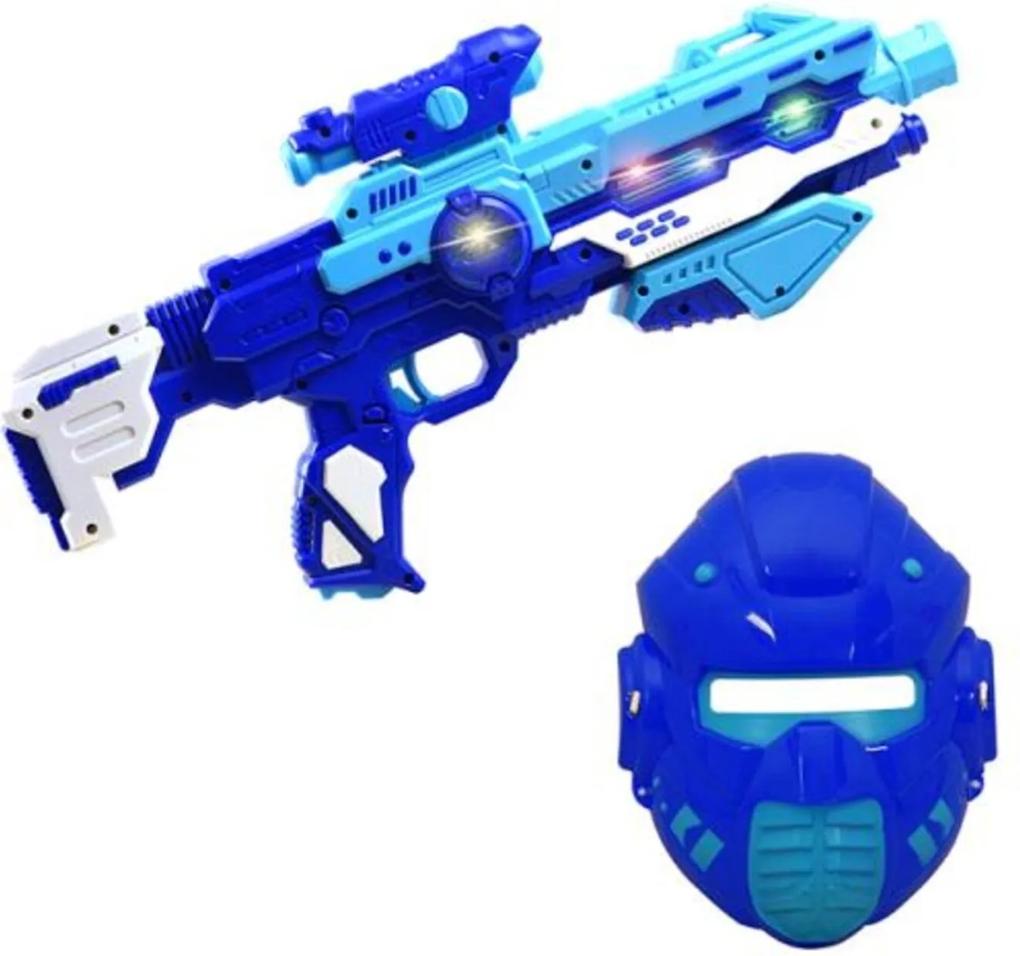 Lançador Espacial com Mascara  -  Unik Toys  -  Azul