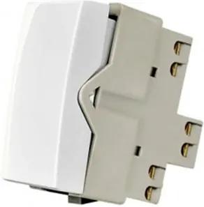 Módulo Interruptor Simples de 10A Linha Sleek Branco - Ref: 16062 - Margirius - Margirius