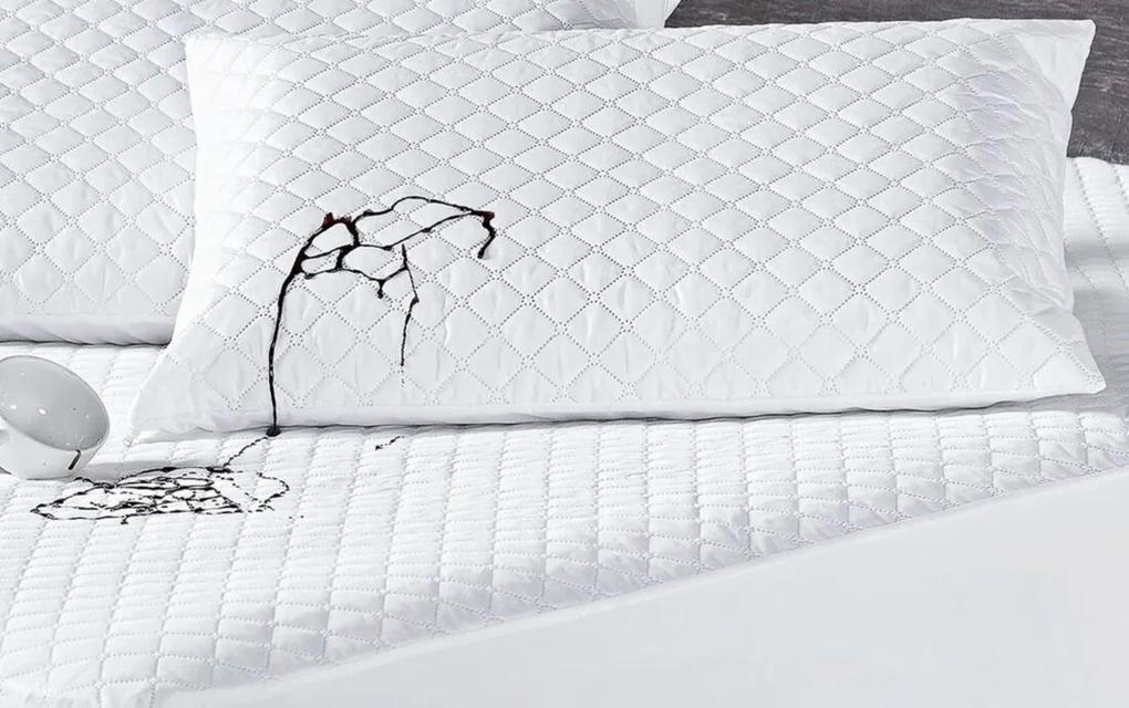 Protetor de Travesseiro Impermeável Branco Matelado mais duravel com 1 peça - Aquarela