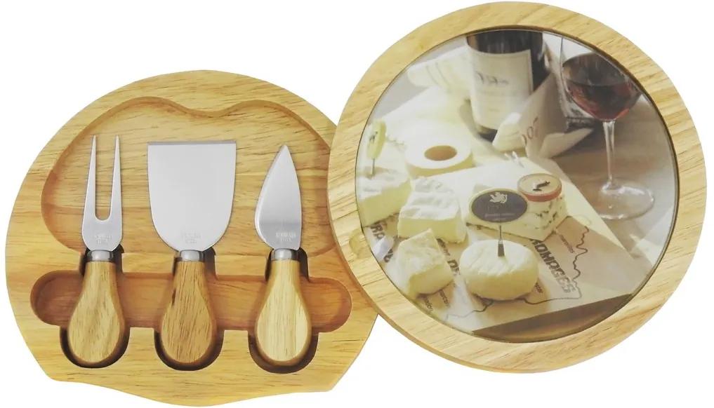 Kit para Queijo Camembert com Espatula e Utensilios