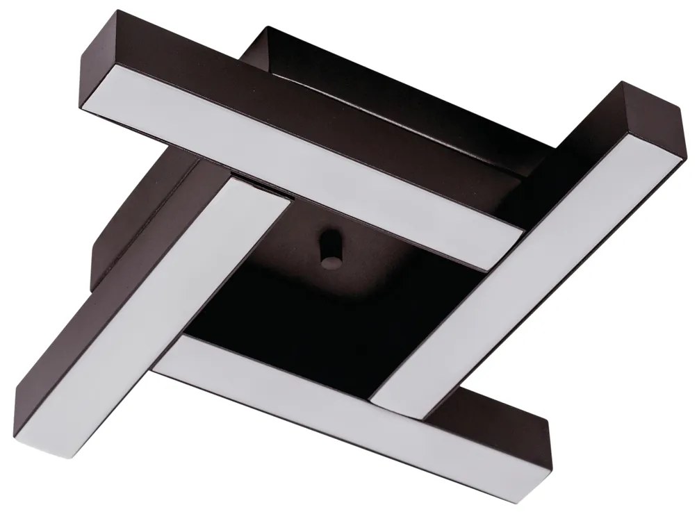 Plafon Dora 29,5X29,5Cm Led 16,4W Bivolt | Usina 19265/29 (AV-M - Avelã Metálico, 3000k)