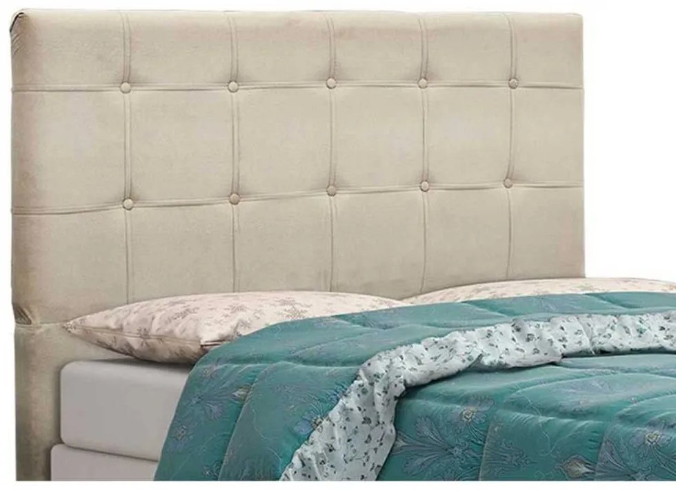 Cabeceira Tóquio para Cama Box Solteiro 100 cm Suede Bege D'Rossi