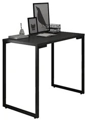 Mesa Escritório 90cm Estilo Industrial New Port F02 Preto - Mpozenato