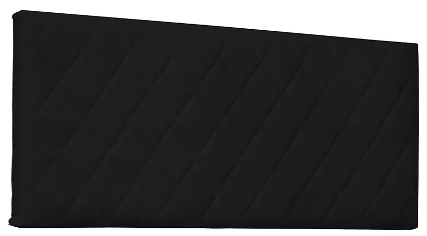 Cabeceira Painel Dubai Para Cama Box Casal 140 cm Corino Preto - D'Rossi