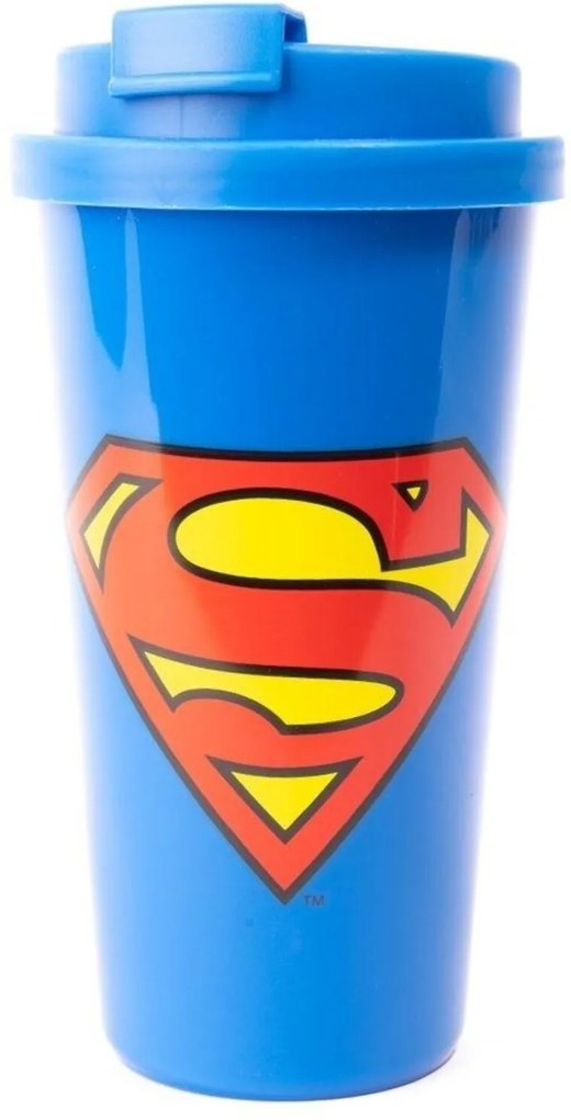 Copo Viagem Superman Logo Azul