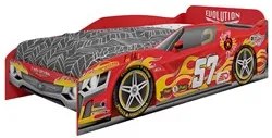Cama Carro Infantil Evolution Car M08 Vermellho - Mpozenato