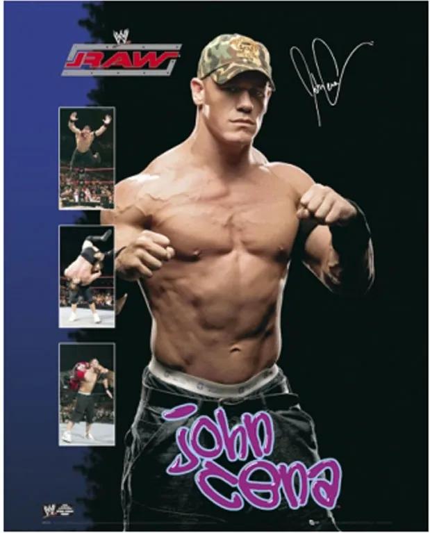 Gravura Para Quadros Poster Lutador Do Raw John Cena 40x50cm