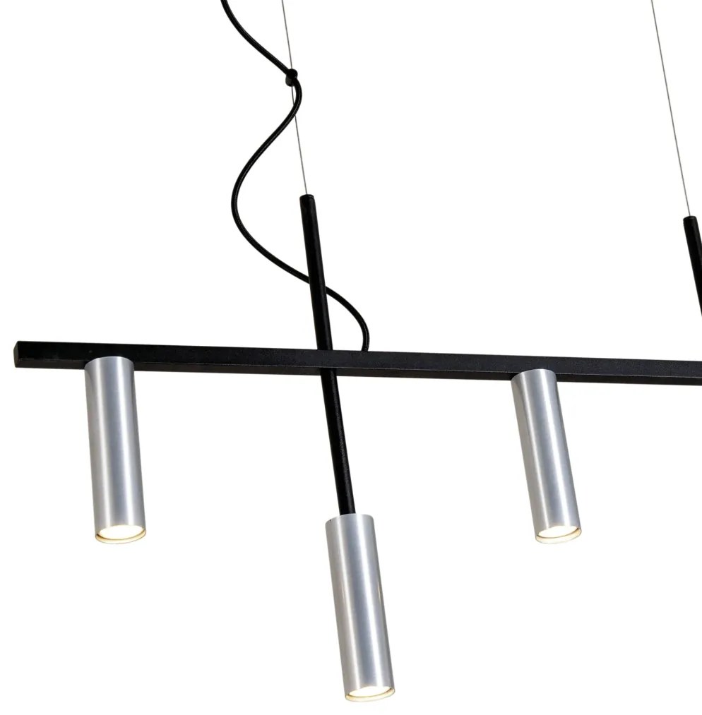 Pendente Platinum Linear 3,8X44,5X85Cm 5Xmr11 - Usina 16930/85 (FN-F - Fendi Fosco)