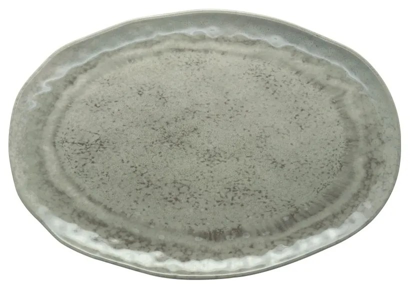 Travessa Melamina Aqua Cinza 41x28x2cm 27799 Bon Gourmet