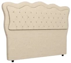 Cabeceira Casal Cama Box 140cm Oregon Z04 Linho Bege - Mpozenato