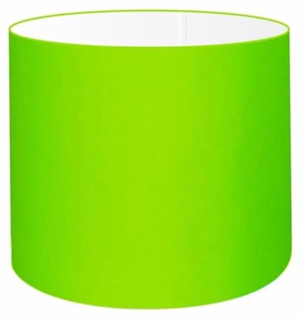 Cúpula em tecido cilíndrico abajur luminária cp-4143 35x25cm verde limão