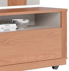 Rack para Sala Memory com Painel para TV 70 Pol. Amélie C05 Mix Off Wh